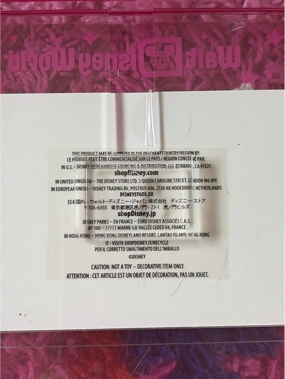 Disney Parks Walt Disney World 2024 Pink Acrylic Photo Frame 4